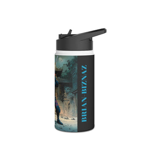 BRIAN BIZNAZ! Stainless Steel Water Bottle, Standard Lid